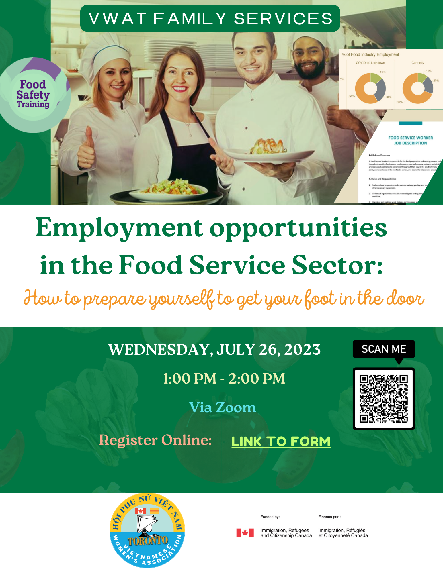 Employment Opportunities In The Food Service Sector VWAT Family Services   Employment Opportunities In The Food Service Sector 